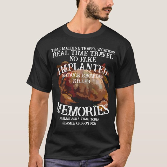 Camiseta Real Time Machine Travel Geoduck Killer Seaside OR (Anverso)