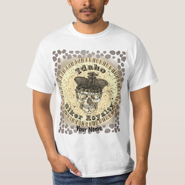 Camiseta Realeza de Biker de Idaho (Anverso)