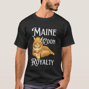 Camiseta Realeza Maine Coon Orgullo de Propietario de Gato 