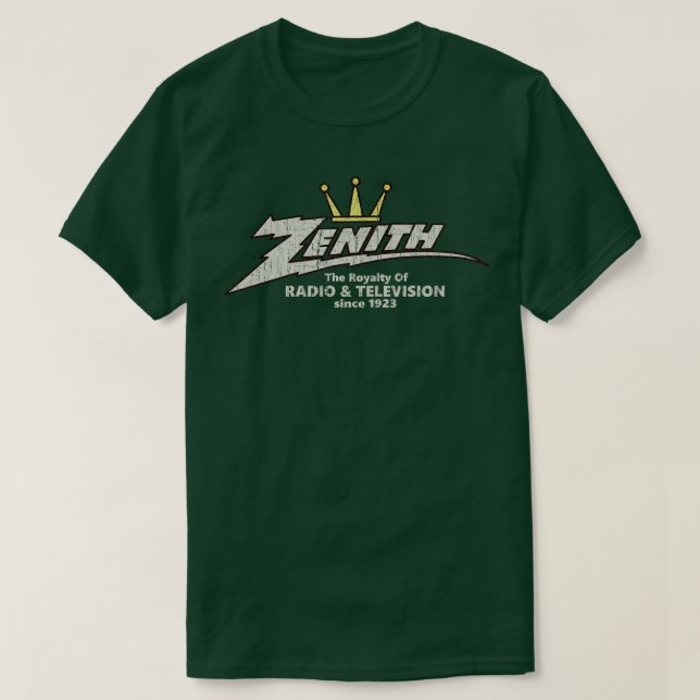 Camiseta Realeza zenith de radio y televisión (Diseño del anverso)