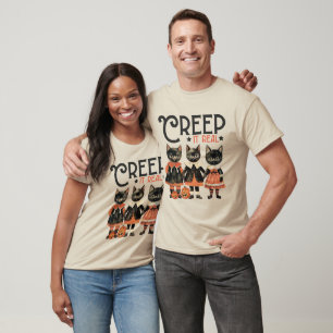 Camiseta Realidad de cosquillas en latas negras Halloween