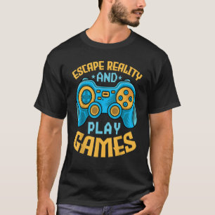 Camiseta Realidad de escape de juegos y juego de video jueg