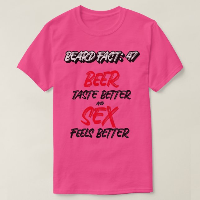 Camiseta Realidad de la barba 4 (Diseño del anverso)