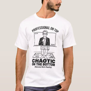 Camiseta Realidad Divertida del Trabajo Remoto