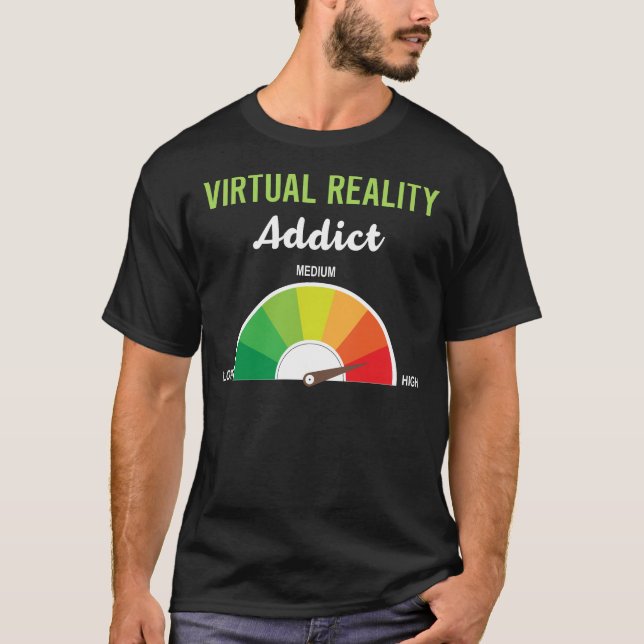 Camiseta Realidad virtual de adicción VR (Anverso)