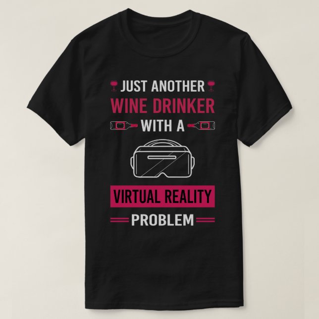 Camiseta Realidad virtual de Wine Drinker VR (Diseño del anverso)