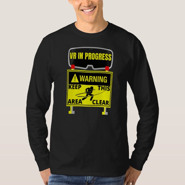 Camiseta Realidad Virtual En Progreso Vr Misión De Juegos Q (Anverso)