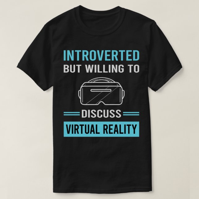 Camiseta Realidad virtual introducida VR (Diseño del anverso)