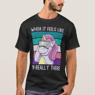Camiseta Realidad virtual unicornio Vr Gamer Rainbow Magic