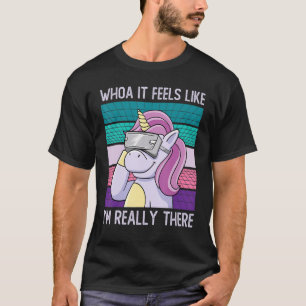 Camiseta Realidad virtual unicornio Vr Gamer Rainbow Magic 