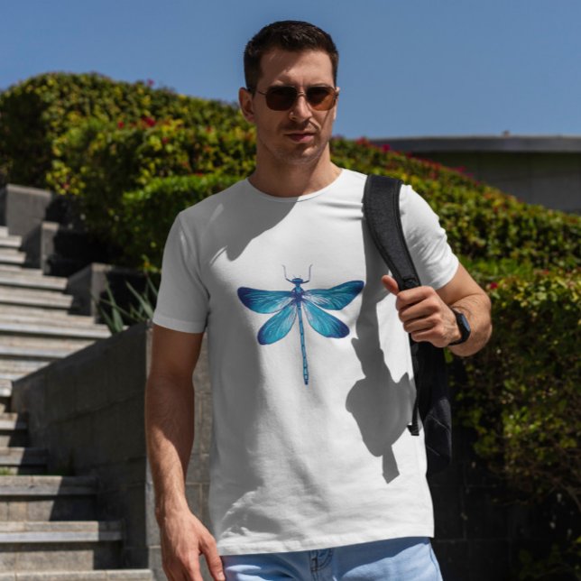 Camiseta Realismo de la libélula azul (Subido por el creador)