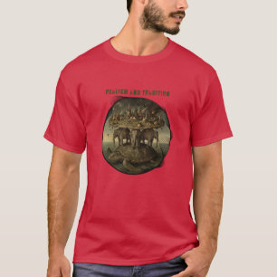 Camiseta Realismo y Tradición Arte Irónico Surreal Medieval