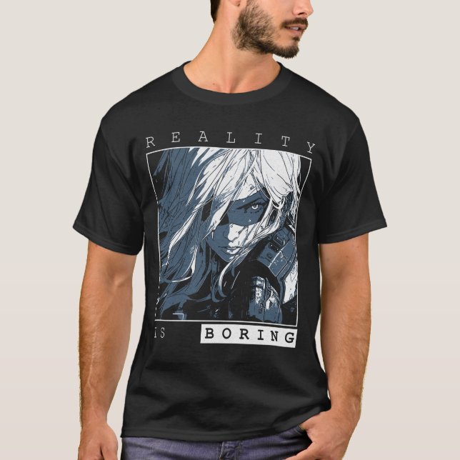 Camiseta Reality is Boring - Sci-Fi Anime Design (Anverso)
