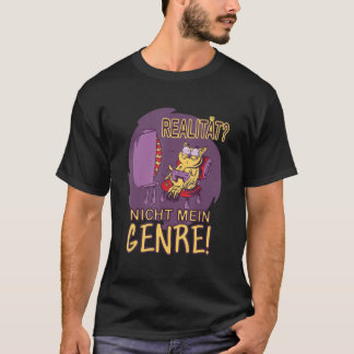Camiseta Reality Not My Genre Gamer Gaming Gamer Nerd Owl