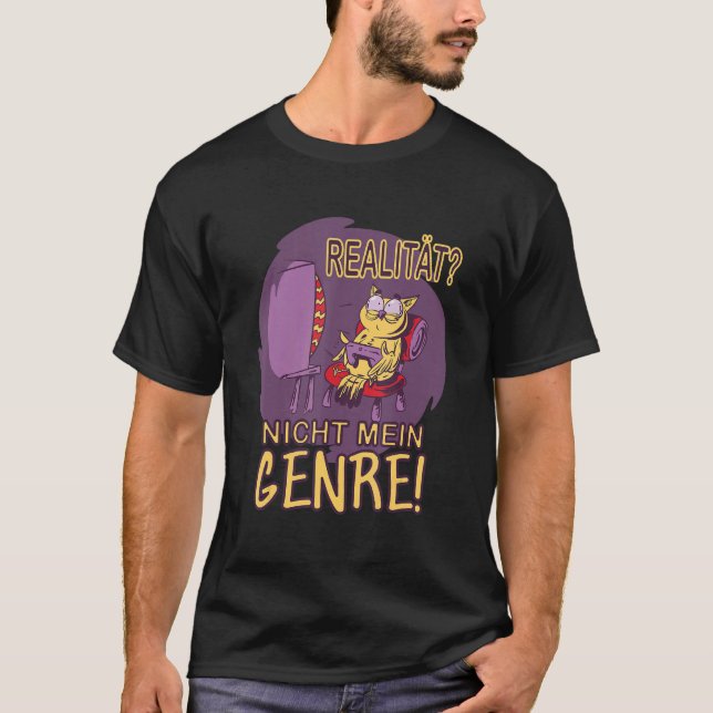 Camiseta Reality Not My Genre Gamer Gaming Gamer Nerd Owl (Anverso)