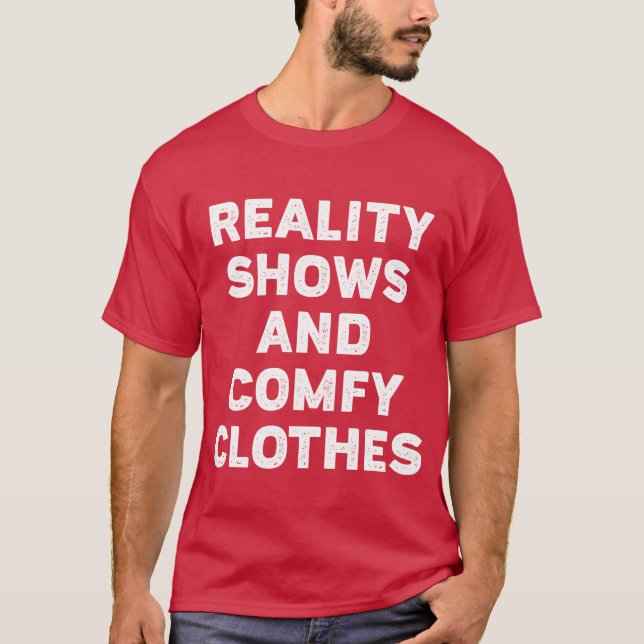 Camiseta Reality Shows And Comfy friend (Anverso)