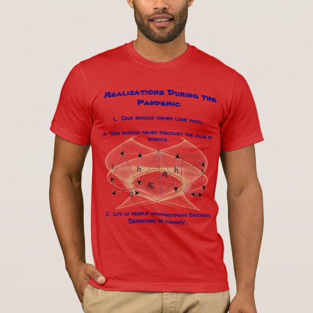 Camiseta 'Realizaciones de estilo' rojo y azul durante la p (Anverso)