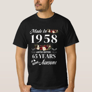Camiseta Realizado En 1958 Edición Limitada 65 Años De Pres