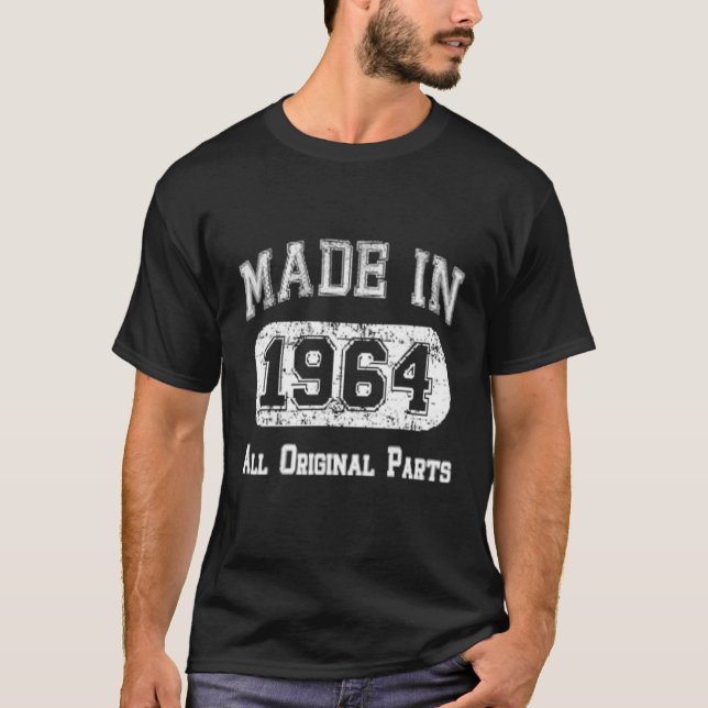 Camiseta Realizado En 1964 Todas Las Partes Originales (Anverso)