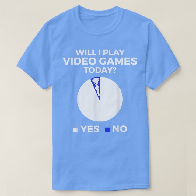 Camiseta ¿Realizaré videojuegos hoy? (Diseño del anverso)