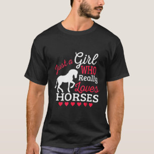 Camiseta Realmente ama a los caballos