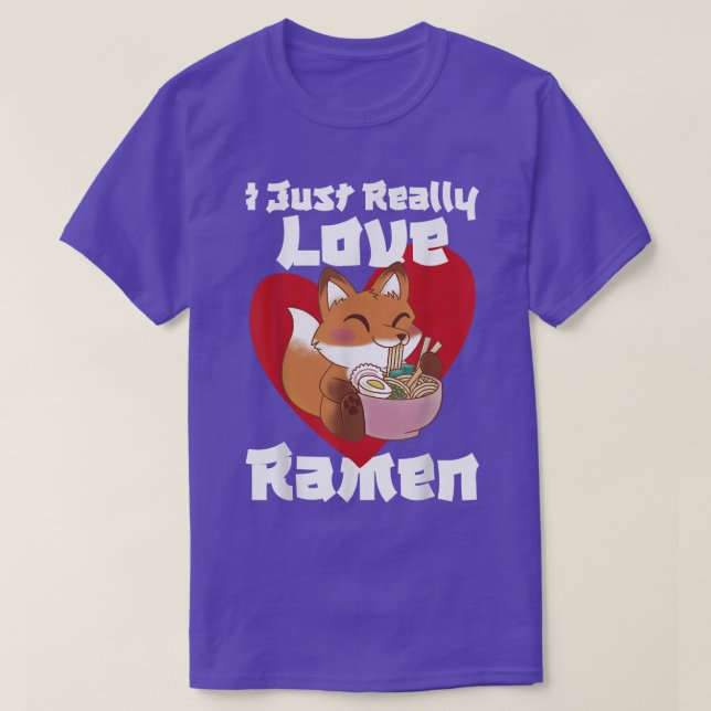Camiseta Realmente Amo Ramen  (Diseño del anverso)