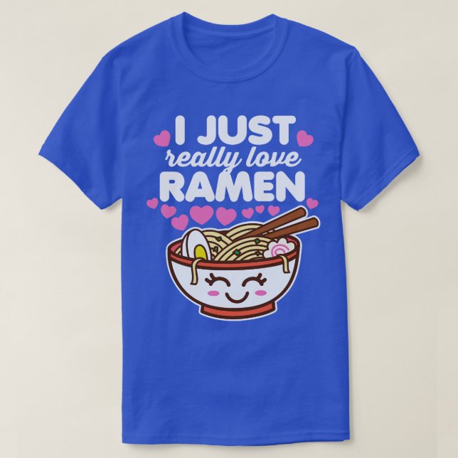 Camiseta Realmente Amo Ramen (Diseño del anverso)