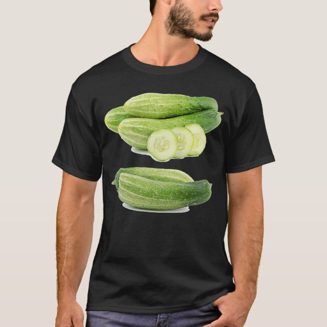 Camiseta Realmente Como Cucumbers Cucumber Pickle Vegetab (Anverso)