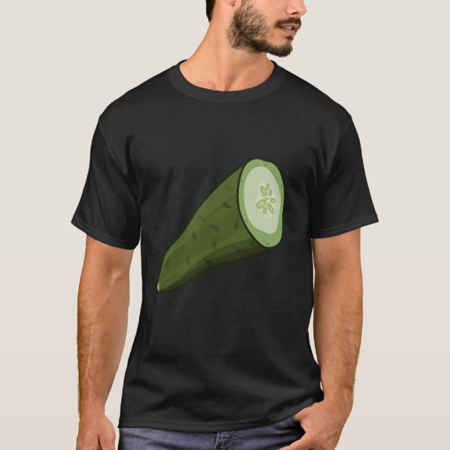 Camiseta Realmente Como Cucumbers Cucumber Pickle Vegetab (Anverso)