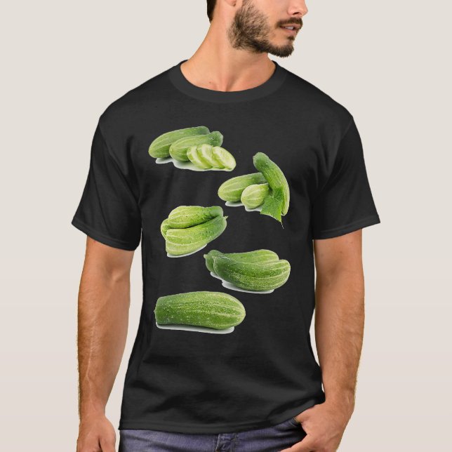 Camiseta Realmente Como Cucumbers Cucumber Pickle Vegetab (Anverso)