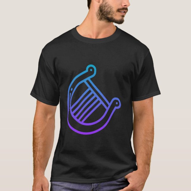 Camiseta Realmente Como Lyre Stringed Instrument (Anverso)