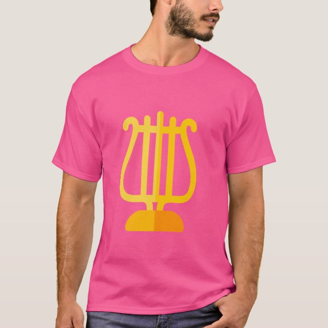 Camiseta Realmente Como Lyre Stringed Instrument (Anverso)