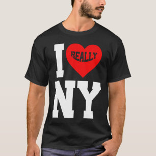 Camiseta realmente me encanta el amor de nueva york
