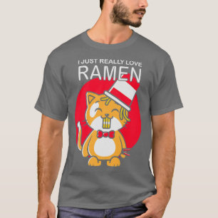 Camiseta Realmente Me Encanta Ramen Cat 235