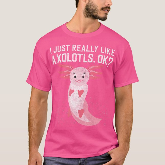 Camiseta Realmente Me Gusta Axolotl Funny Axolotl Mexican S (Anverso)