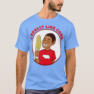 Camiseta Realmente Me Gusta El Caño Funny Nebraska Corn Kid