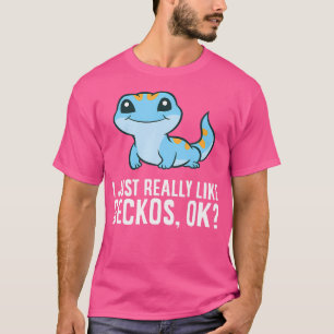 Camiseta Realmente Me Gusta Geckos Ok Lizard Cute Gecko