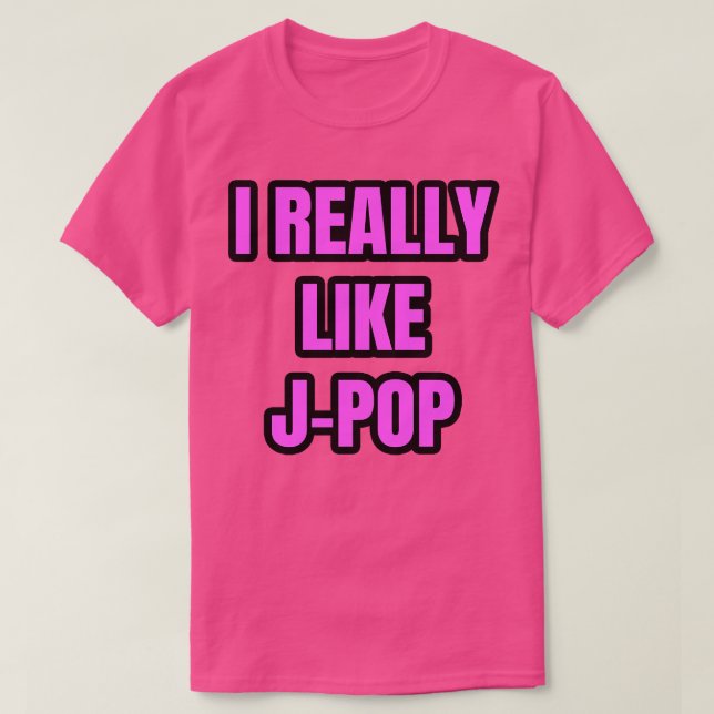 Camiseta Realmente Me Gusta JPop (Diseño del anverso)