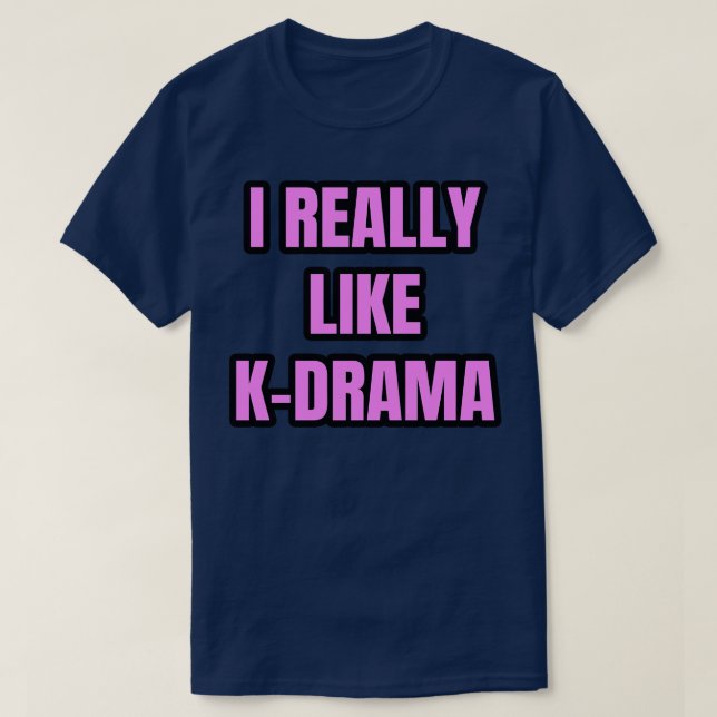 Camiseta Realmente Me Gusta KDrama 1 (Diseño del anverso)