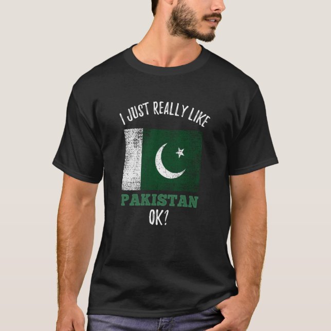 Camiseta Realmente me gusta Pakistán (Anverso)