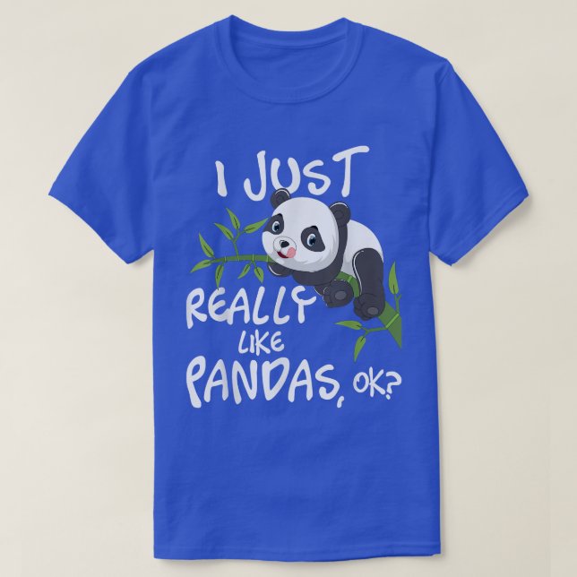 Camiseta Realmente Me Gusta PandasCute Kawaii Panda Lover (Diseño del anverso)