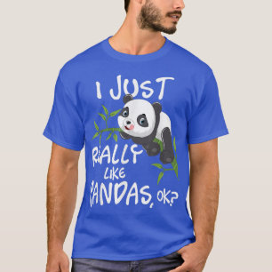 Camiseta Realmente Me Gusta PandasCute Kawaii Panda Lover