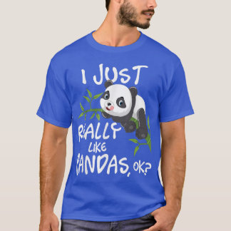 Camiseta Realmente Me Gusta PandasCute Kawaii Panda Lover