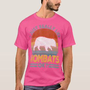 Camiseta Realmente Me Gusta Wombat Funny Wombat
