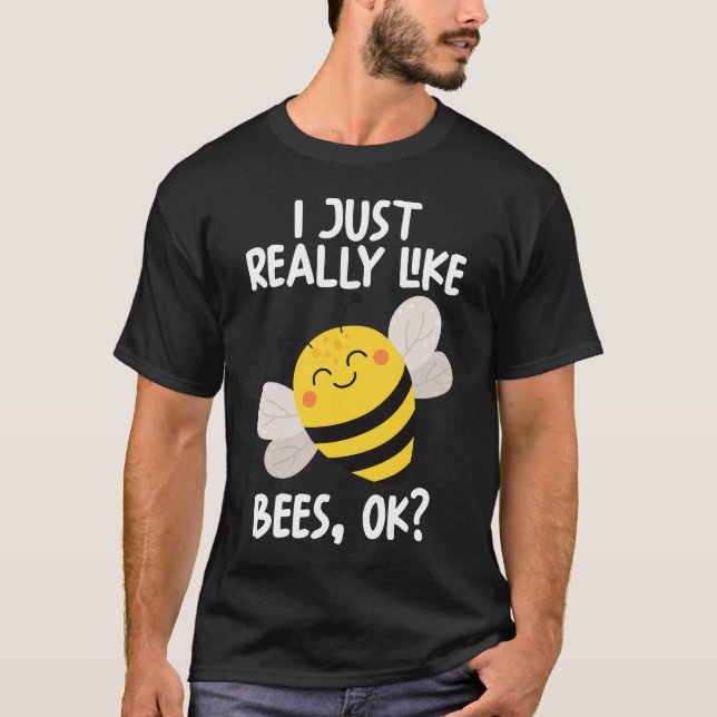 Camiseta Realmente Me Gustan Las Abejas. (Anverso)