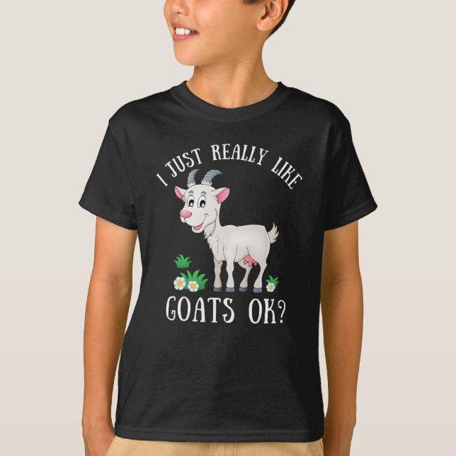 Camiseta Realmente me gustan las cabras ¿ok? (Anverso)