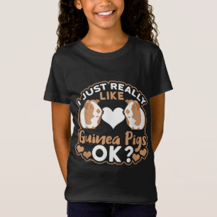 Camiseta Realmente Me Gustan Los Cerdos De Guinea.