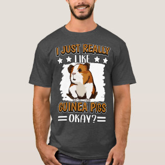 Camiseta Realmente Me Gustan Los Cerdos De Guinea 1