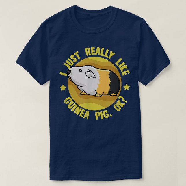 Camiseta Realmente me gustan los cerdos de Guinea Cavy Cuse (Diseño del anverso)