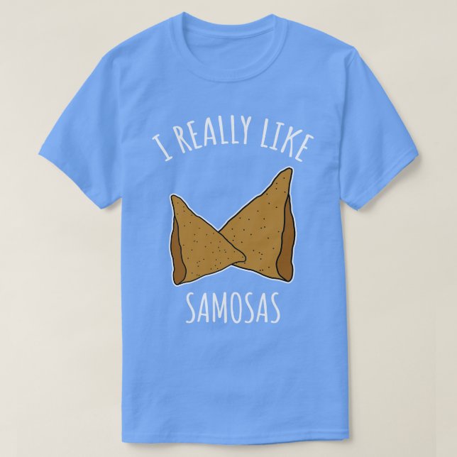 Camiseta Realmente Me Gustan Samosas (Diseño del anverso)
